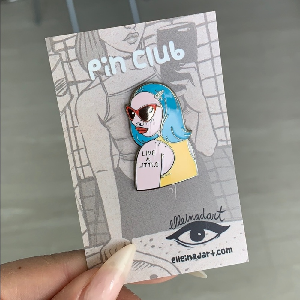 Hard enamel pin UK pin club